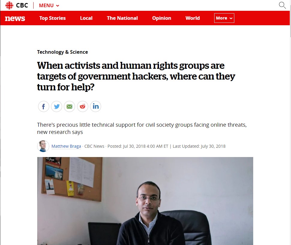 When activists and human rights groups are targets of government hackers, where can they turn for help