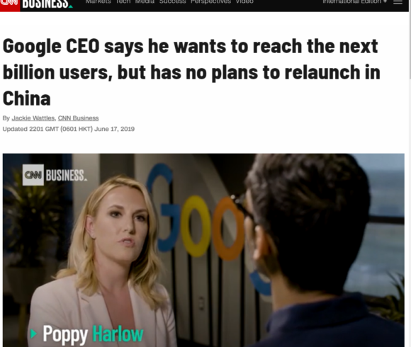 Google CEO says he wants to reach the next billion users, but has no plans to relaunch in China Google CEO says he wants to reach the next billion users, but has no plans to relaunch in China